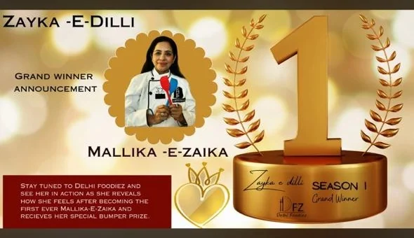 Mallika-e-Zaika grand winner announcement artwork for Laddi Dhingra